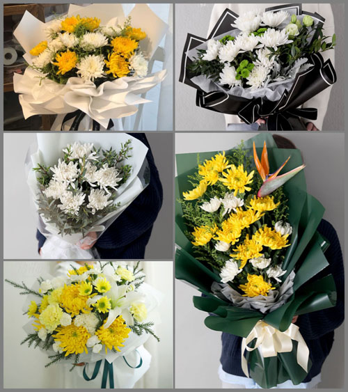 河北张家口万全区北新屯乡白事花束代送